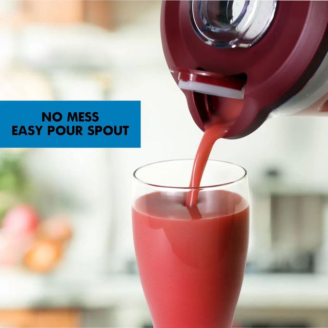 Kenmore® 1200W Red and Stainless Steel Counter Blender with Variable Speed-3