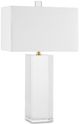 Currey & Company Clara Clear/Off-White Table Lamp-1