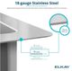 Elkay Crosstown® Polished Satin 15"1-Hole Single Bowl Dual Mount Bar Sink Kit-4