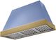 AGA Euclid 48" Carnaby Blue Wall Mounted Range Hood  with Antique Brass Trim-0