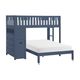 Homelegance Rowan & Rue Blue Twin/Full Loft Bunk Bed with Hidden Desk and Storage-0