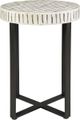 Signature Design by Ashley® Crewridge Cream Accent Table with Black Base-1