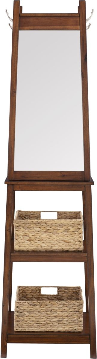 Powell® Jalen Cherry Rotating Coat Rack-2