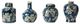 A & B Home Blue/White Jar and Vase-2