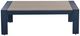 Signature Design by Ashley® East Beach Driftwood Aluminum/Wooden Outdoor Cocktail Table with Navy Blue Base-2