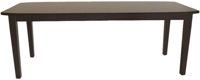 Mavin Customizable 72" Boat Extendable Dining Table with 12" Leaf-1