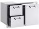 Lynx Professional Series 30” Trash Center & Double Drawer Combo-0
