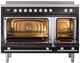 Ilve® Professional Plus II 48" Glossy Black Pro Style Induction Range-1