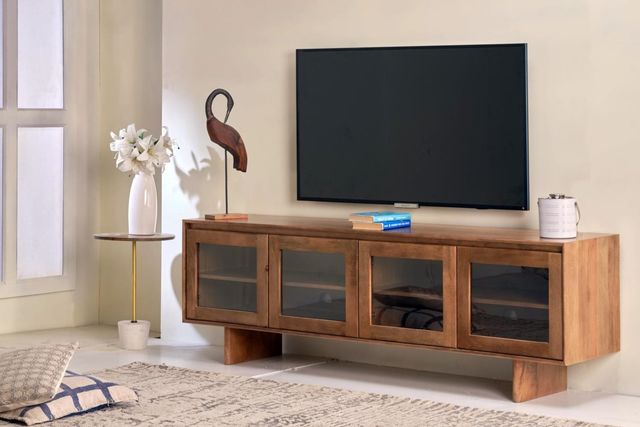 Jaipur Furniture Keverne Brown TV Console-1