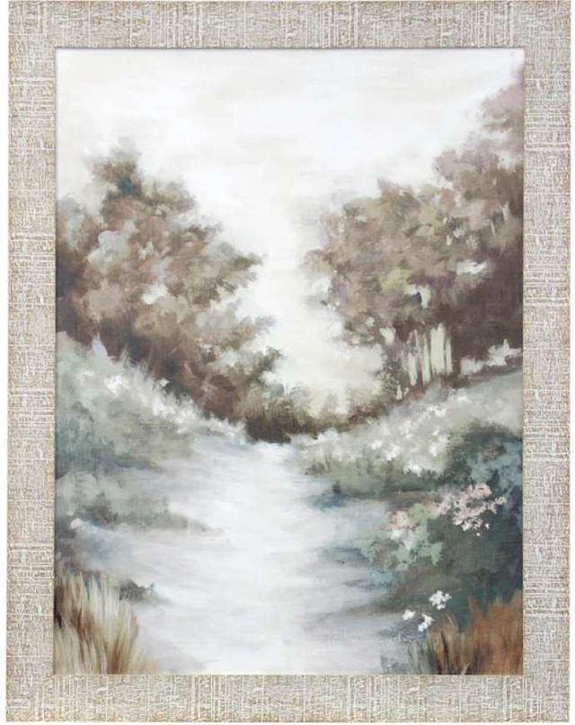 StyleCraft Peace Path Light Gray/Light Green/Nickel/Taupe Wall Art-0