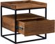 Moe's Home Collection Vancouver Brown Side Table with Metal Frame -1