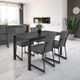 Amisco Customizable Azilis Walnut Veneer Dining Table-3