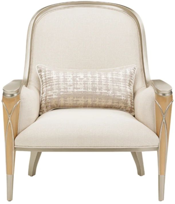 Michael Amini® Villa Cherie Caramel/Pearl Accent Chair-1