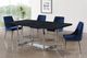Meridian Furniture Karina Navy/Chrome Velvet Dining Chair-4