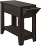 Monarch Specialties Inc. Espresso 23"H Accent Table with a Glass Holder-0