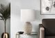 Monarch Specialties Inc. Beige Resin Table Lamp with Ivory Shade-2