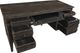 aspenhome® Reeds Farm Weathered Black Half Ped Desk-1