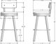 Amisco Customizable Lauren Swivel Bar Stool-1