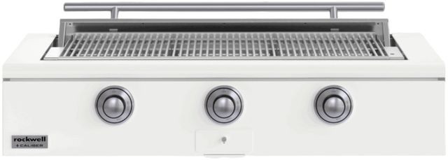Caliber™ Rockwell Social 3-Burner Matte White Built-In Liquid Propane Grill with Stainless Steel Hardware-0