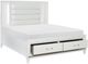 Homelegance® Tamsin White Metallic Queen Platform Storage Bed with LED-3