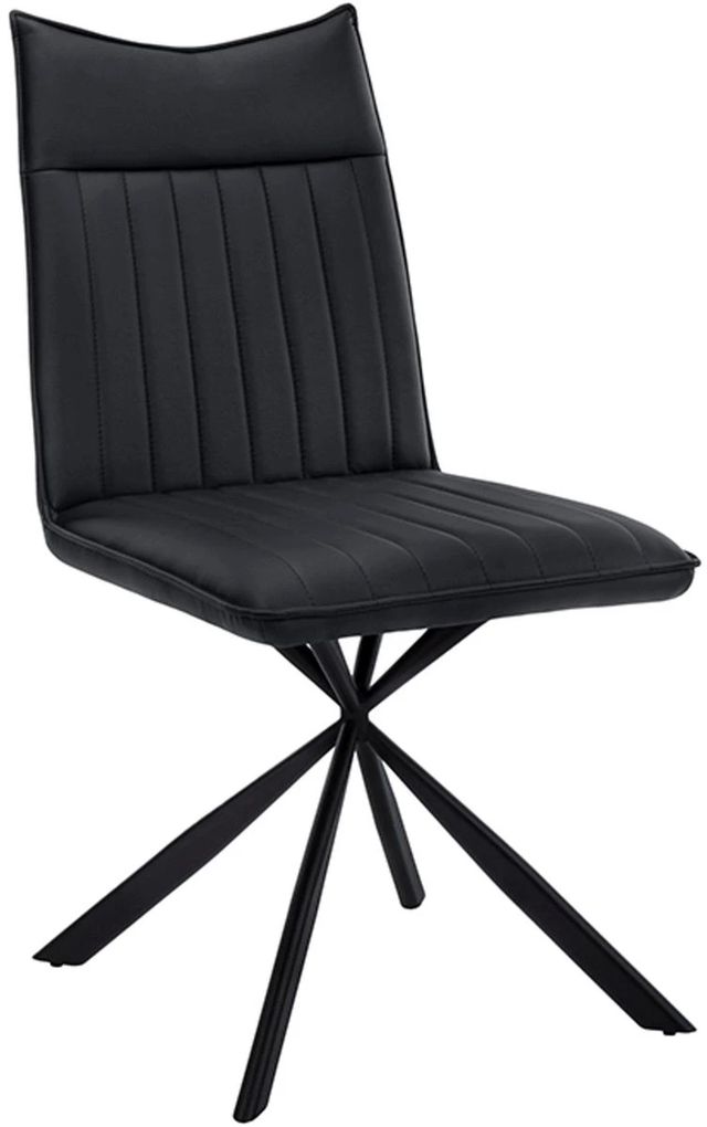 Monarch Specialties Inc. 2-Piece Black Starburst Side Chair Set-0