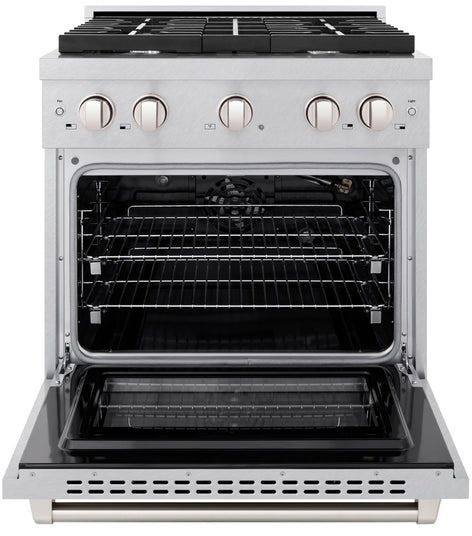 ZLINE 30" Satin Stainless Steel Pro Style Gas Range-1