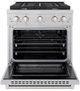 ZLINE 30" Satin Stainless Steel Pro Style Gas Range-1