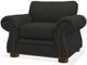La-Z-Boy® Pembroke Premier Charcoal Stationary Chair with Nailhead Trim-3