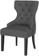 Coaster® Baney Black/Gray Upholstered Dining Side Chair-3