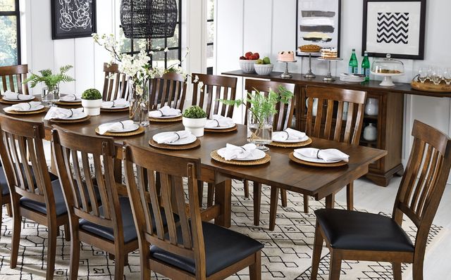 A-America® Mariposa Rustic Whiskey Slat Back Side Chair-2