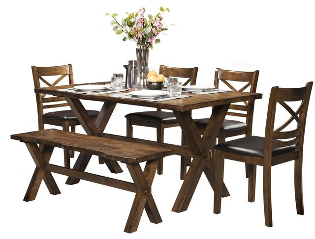 Mazin Furniture Pandora Black/Oak Side Dining Chair-2