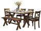 Mazin Furniture Pandora Black/Oak Side Dining Chair-2