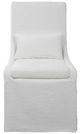 Uttermost® Coley White Armless Chair-3