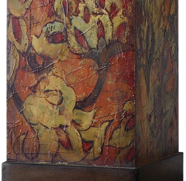Uttermost® Colorful Flowers Burnished Walnut Table Lamp-3