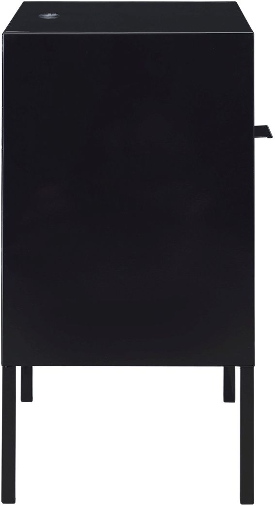 Elements International Ember Black Nightstand-2