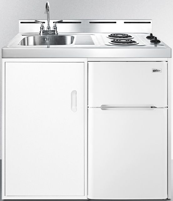 Summit® 39" White All-In-One Kitchenette-0
