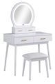 Crown Mark Cecilia 3-Piece White Vanity Set-0