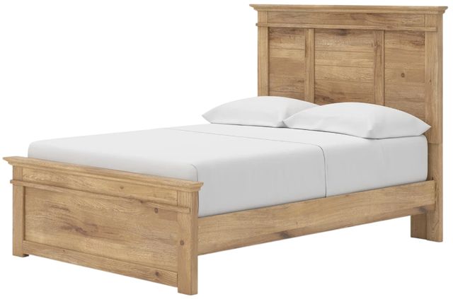 Signature Design by Ashley® Makidern Tan Full Panel Bed with 2-Drawer Storage-2