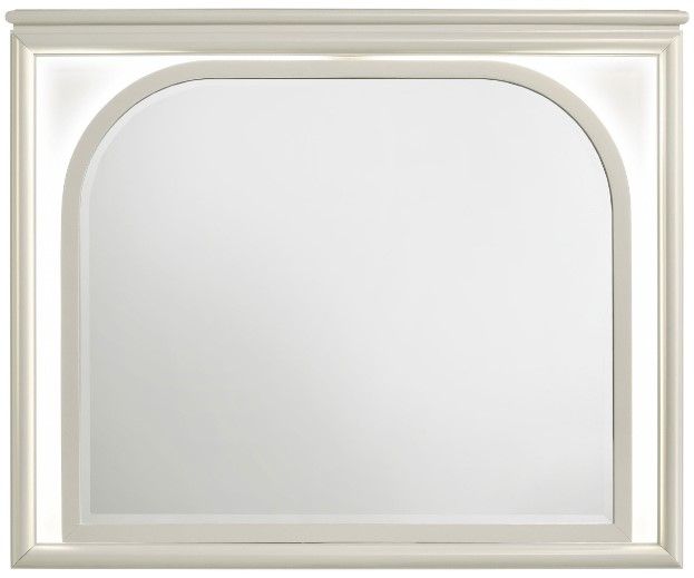 Coaster® Olivia Pearl White Dresser Mirror -0