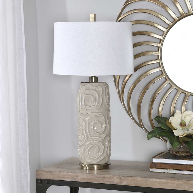 Uttermost® Zade Warm Gray Table Lamp-1