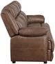 Coaster® Ellington 2-Piece Dark Brown Padded Arm Seating Set-2