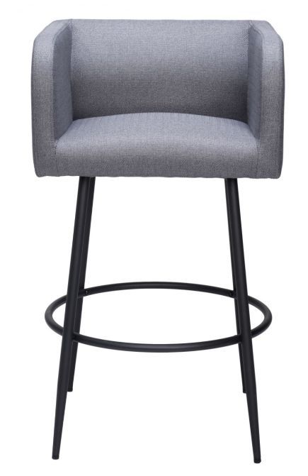 Zuo® Modern Horbat Gray Barstool-1