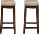Linon Claridge 2-Piece Jute/Wenge Bar Stool Set-3