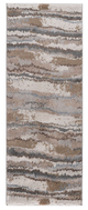 Olliix by Madison Park Riley Blue/Tan Runner Cozy Shag Watercolor Area Rug-0