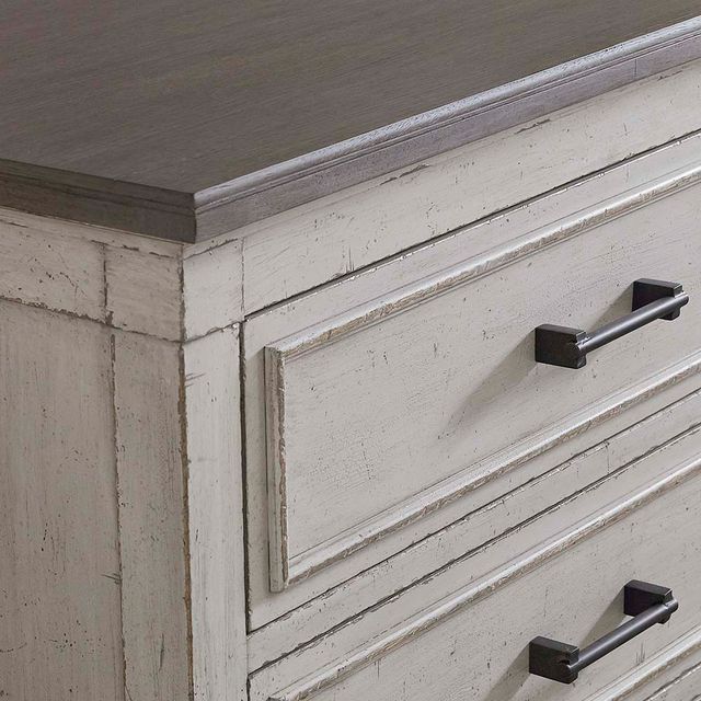 Bassett® Furniture Bella Aged Whitestone 5-Drawers Chest-1