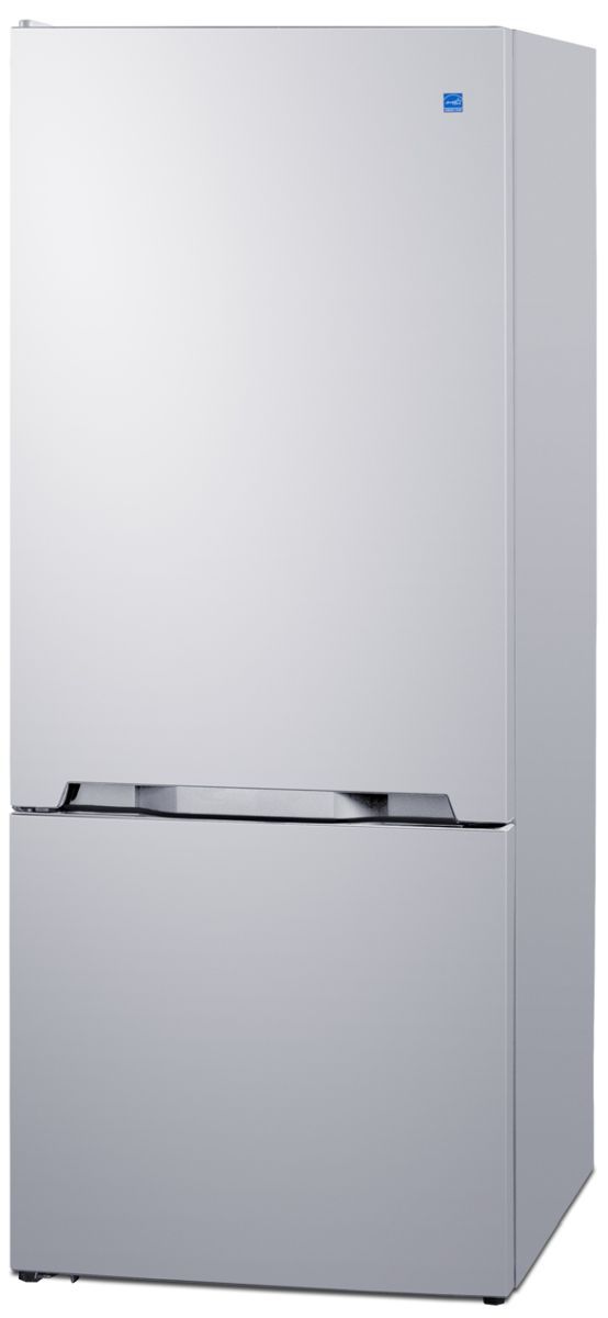 Summit® 28 in. 15.1 Cu. Ft. White Counter Depth Bottom Freezer Refrigerator-1