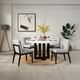 ACME Furniture Edwyn White Natural Marble Top with Espresso Base-1