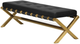 Korson Furniture Exe Black Cross-Base Bench-0