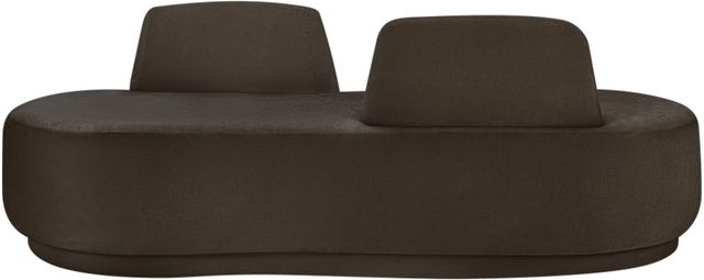 Meridian Furniture Argyle Brown Chenille Fabric Chaise-1