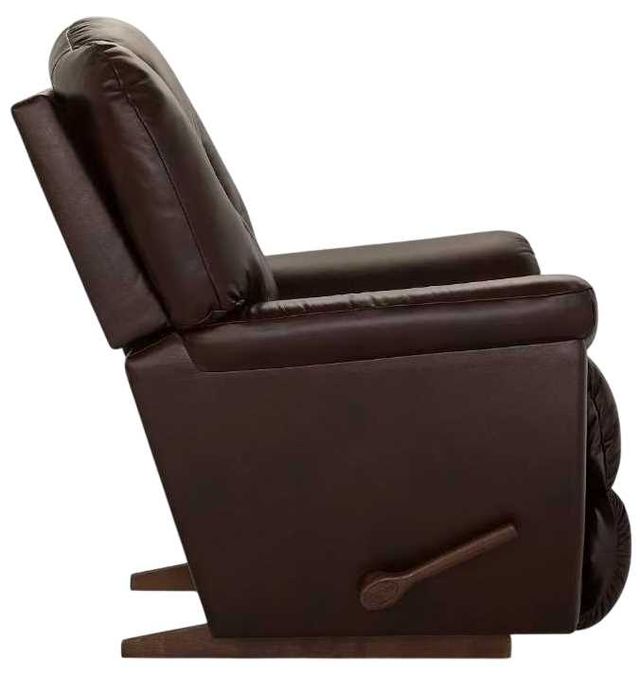 La-Z-Boy® Maverick Walnut Leather Manual Rocking Recliner-3